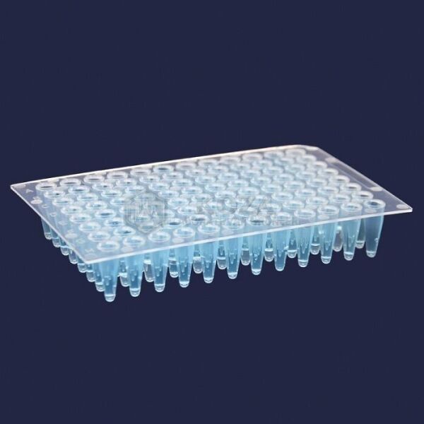 ISOLAB 123.01.096 PCR plağı - 96 kuyulu - 0,2 ml - steril - eteksiz (10 adet)