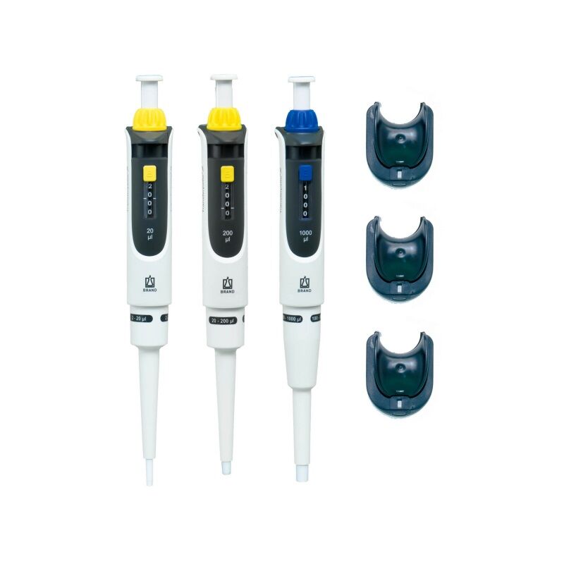 Brand 705891 Starter-kit Midi Transferpette® S Ayarlanabilir Hacimli Otomatik Pipet Seti ( 2-20 ul / 20-200 ul / 100-1000 ul )