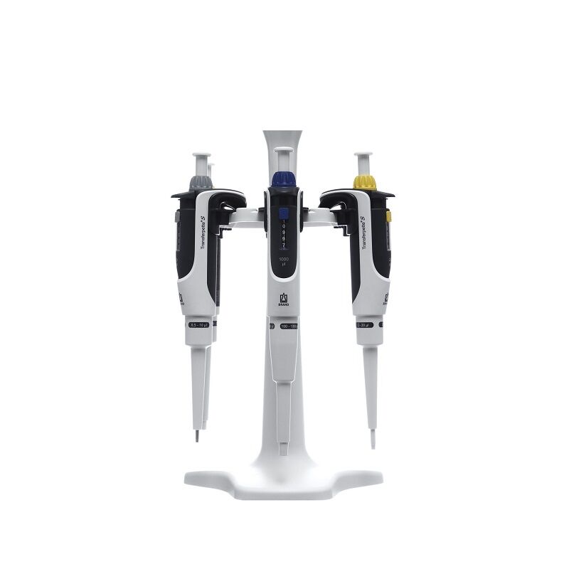 Brand 705896 Pipette package 1 Transferpette® S Ayarlanabilir Hacimli Otomatik Pipet Seti ( 0,1-2,5 ul / 0,5-10 ul / 2-20 ul / 20-200 ul / 100-1000 ul, 6'lı stand ile birlikte )