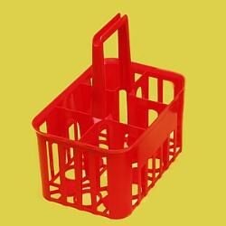 LP Italiana L291185 Numune Taşıma Sepetleri, 2 Bölmeli, Plastik PP  Ambalaj: 1 Ad.