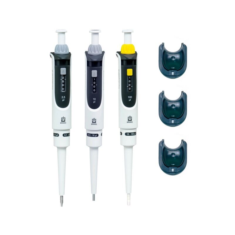 Brand 705890 Starter-kit Micro Transferpette® S Ayarlanabilir Hacimli Otomatik Pipet Seti ( 0,1-1 ul / 0,5-10 ul / 10-100 ul )