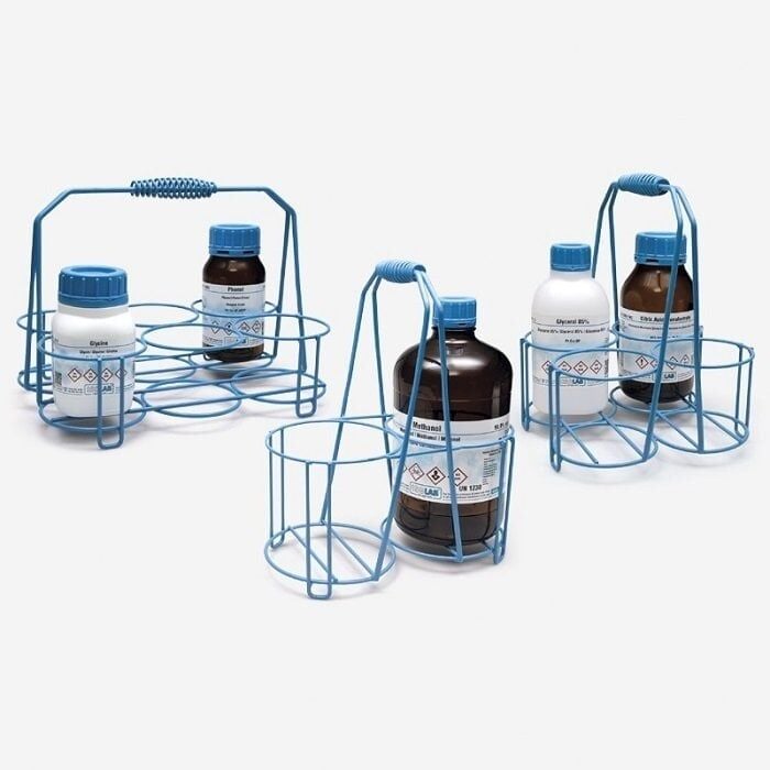 ISOLAB 062.66.901 şişe sepeti - tel - 1000 ml şişeler için (1 adet )