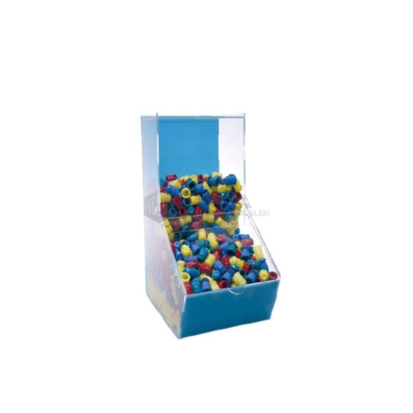 ISOLAB 006.15.001 dispenser kutusu - akrilik - tek bölmeli (1 adet )