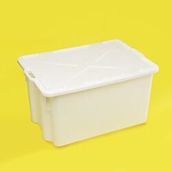 LP Italiana L292035 HDPE Taşıma Kabı, Kapaklı, 630x440x340 mm, 65 Lt.  Ambalaj: 1 Ad.