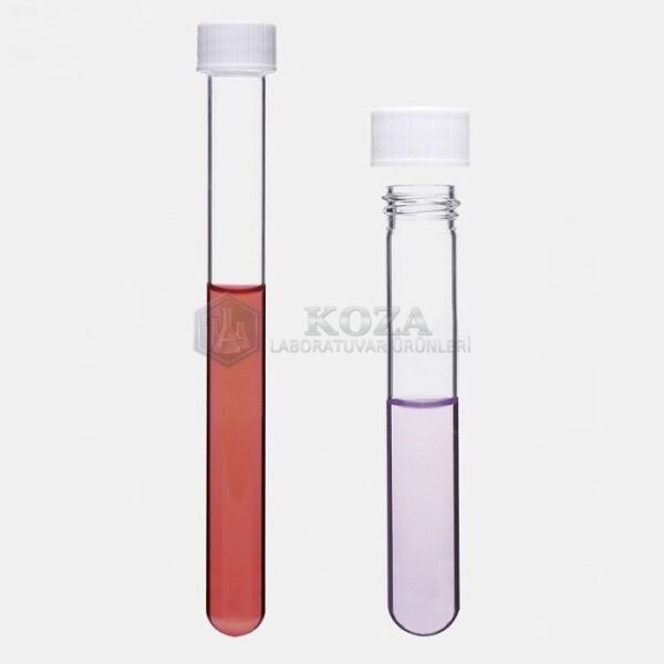 ISOLAB 077.03.002 tüp - cam - vidalı kapaklı - 16 x 160 mm (100 adet )