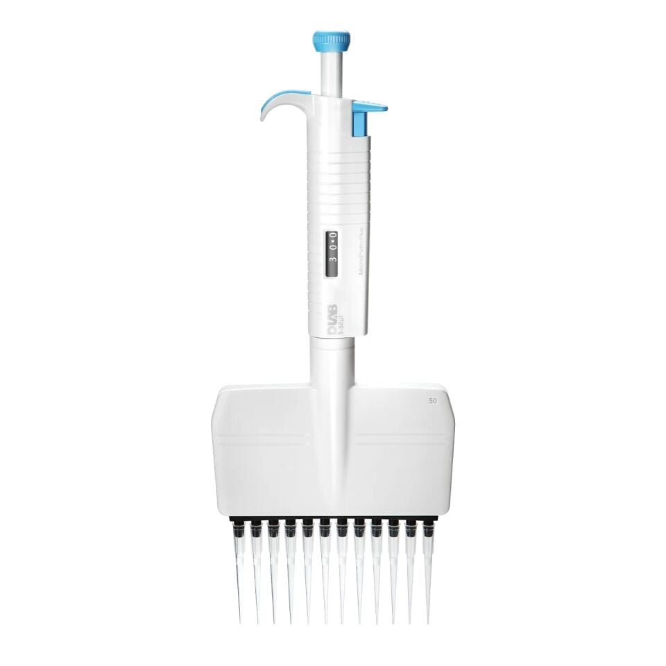 DLAB MicroPette Plus 12 Kanal Ayarlanabilir Otomatik Pipet / 0.5-10μL