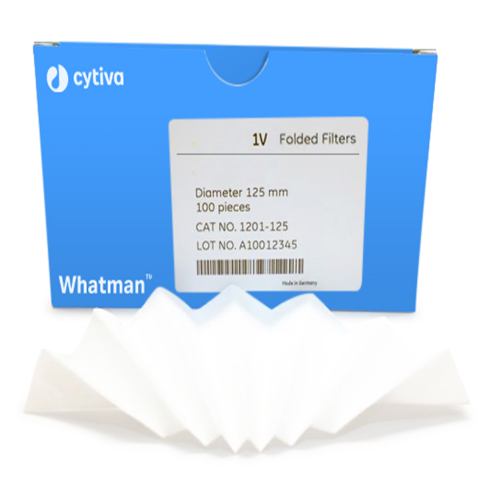 Whatman® WHA1201320-100EA Prepleated Qualitative Filter Paper grade 1V