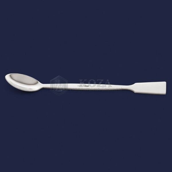 ISOLAB 047.01.210 spatül - paslanmaz çelik - makro kaşıklı - 210 mm (1 adet )