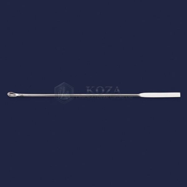 ISOLAB 047.06.180 spatül - paslanmaz çelik - mikro kaşıklı - 180 mm (1 adet )