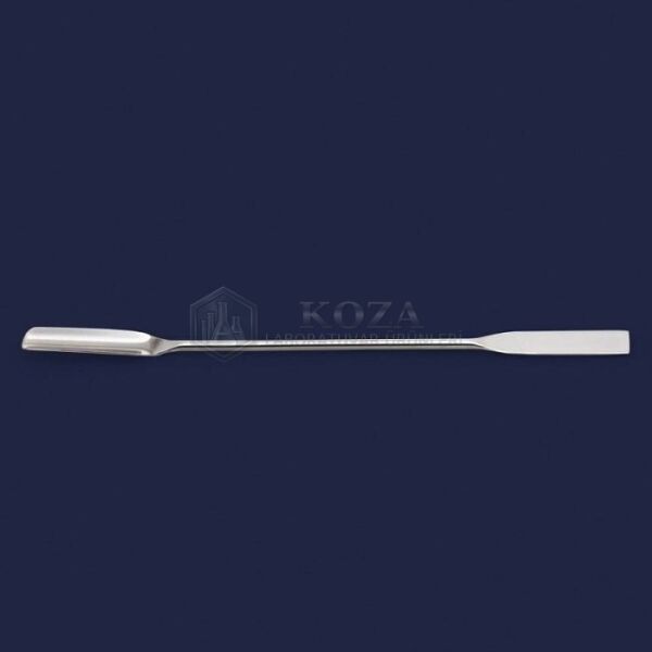 ISOLAB 047.02.150 spatül - paslanmaz çelik - düz oluklu - 150 mm (1 adet )