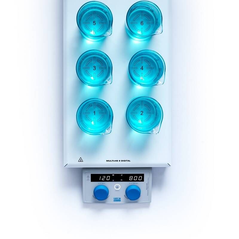 VELP Multi-HS 6 Dijital Isıtıcılı Manyetik Karıştırıcı
