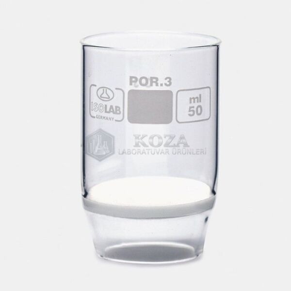 ISOLAB 043.02.034 kroze - gooch - sinter cam filtreli - 1D - por 4 - 30ml (1 adet)