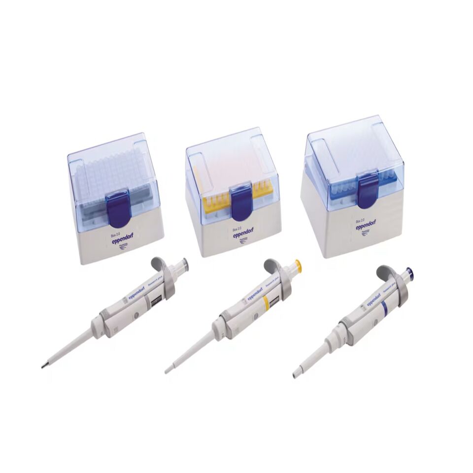 Eppendorf 3123000900 Research Plus Set Option 1 - Otomatik Pipet Seti / 10 μl, 100 μl, 1000 μl, ve uçlar