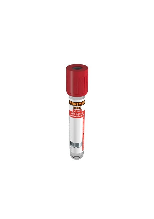 Fıratmed 2 ml Cat Serum Pıhtı Aktivatörü Kan Tüpü 13X75 mm $ Koli  İçi Adet/1200