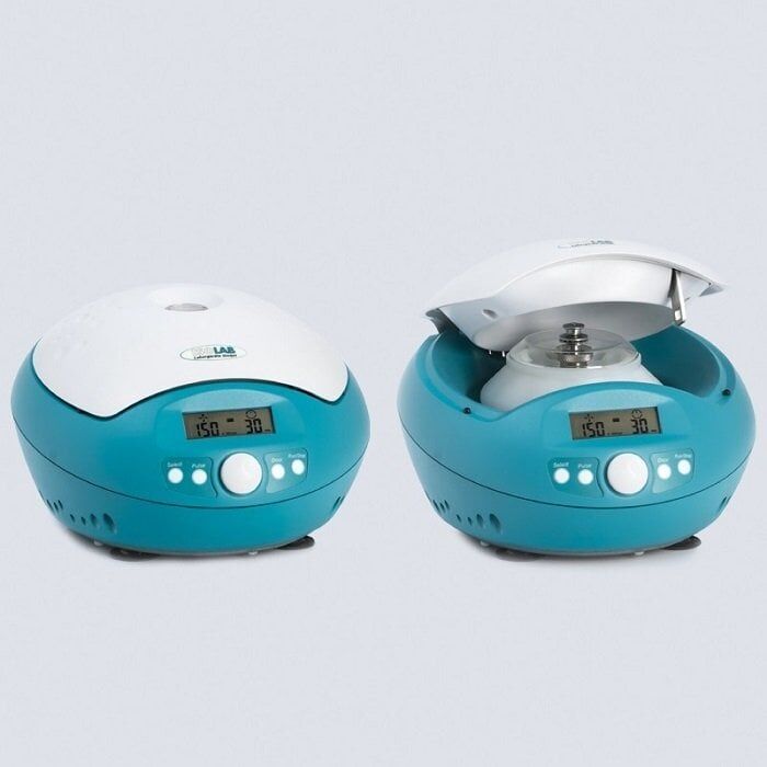 ISOLAB 603.02.001 santrfüj - mini - yüksek hız - 15.000 RPM - LCD göstergeli (1 adet)