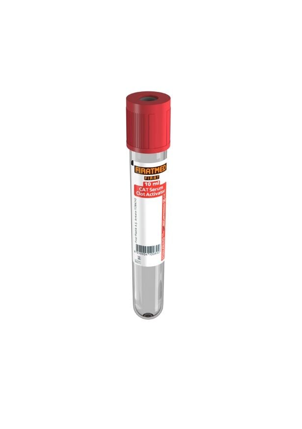Fıratmed 10 ml Cat  Serum Pıhtı Aktivatörü Kan Tüpü 16X100 mm $ Koli  İçi Adet/1200