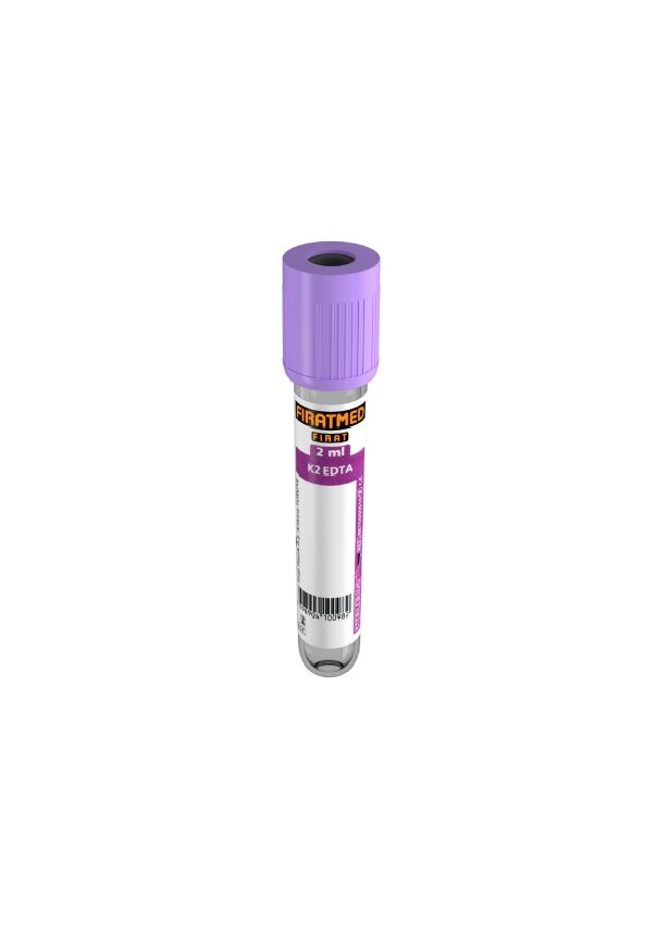 Fıratmed 2 ml K2 Edta Tüpü 13X75 mm $ Koli  İçi Adet/1200