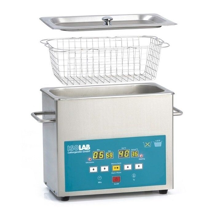 ISOLAB 621.06.003 banyo - ultrasonik - DEGASS fonksiyonlu - 3,0 lt (1 adet)