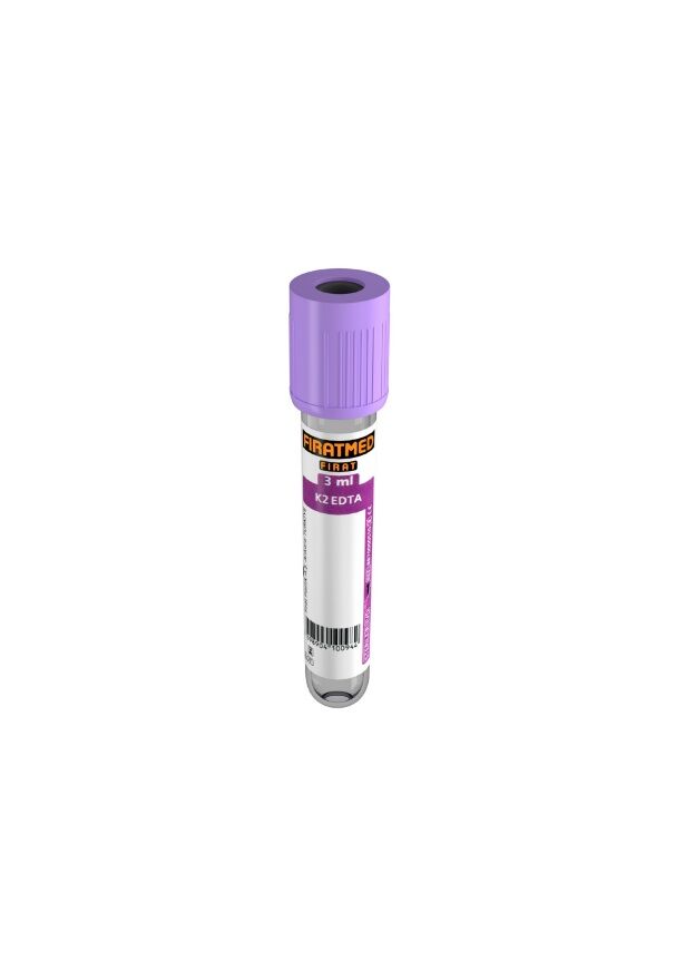 Fıratmed 3 ml K2 Edta Tüpü 13X75 mm $ Koli  İçi Adet/1200