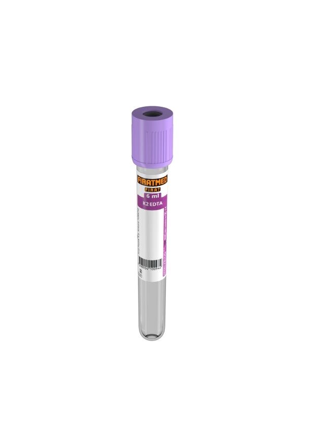 Fıratmed 6 ml K2 Edta Tüpü 13X100 mm $ Koli  İçi Adet/1200