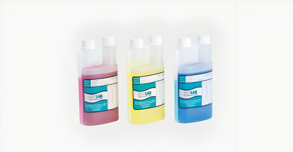 ISOLAB 502.04.901 pH tampon çözeltisi - pH 4 - çift boyunlu şişe - 1000 ml