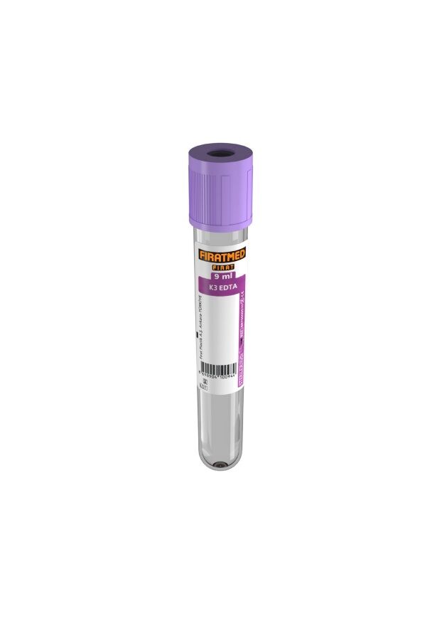Fıratmed 9 ml K3 Edta Tüpü 16X100 mm $ Koli  İçi Adet/1200