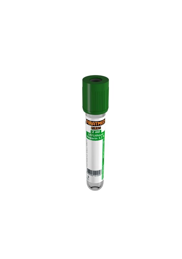 Fıratmed 2 ml Lh Li-Heparin 3.2% Plazma Tüpü 13X75 mm