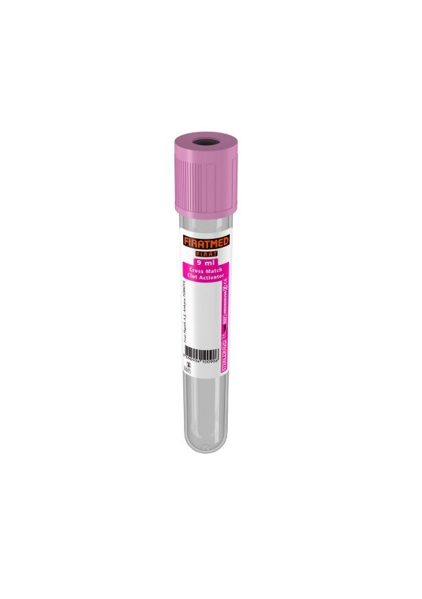 Fıratmed 9 ml Çapraz Eşleşme Pıhtı Aktivatoru Kan Tüpü 16X100 mm $ Koli  İçi Adet/1200