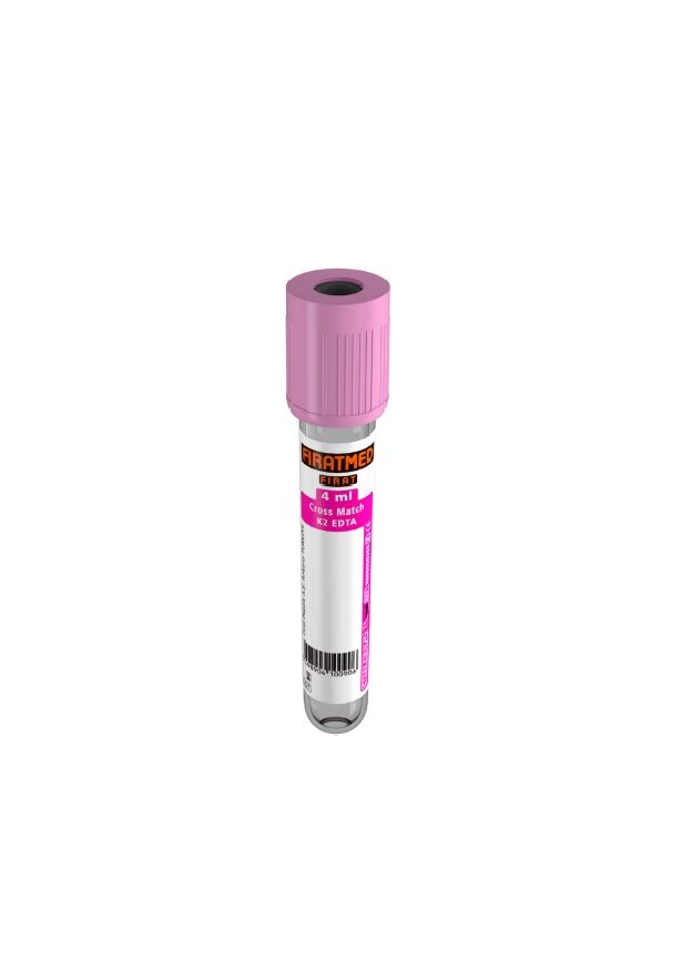 Fıratmed 4 ml Çapraz Eşleşme K2 Edta Kan Tüpü 13X75 mm $ Koli  İçi Adet/1200