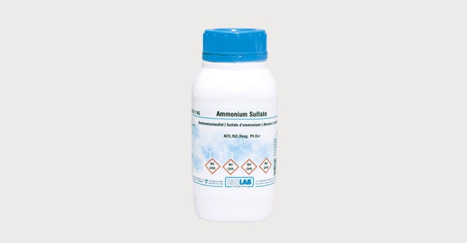 ISOLAB 903.056.1000 amonyum sülfat $ ≥ 99.5% acs,ıso,reag. ph eur Cas No = 7783-20-2
