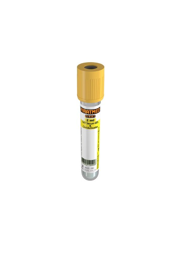 Fıratmed 3,5 ml  Cat Jel-Pıhtı Aktivatorü Kan Tüpü 13X75 mm $ Koli  İçi Adet/1200