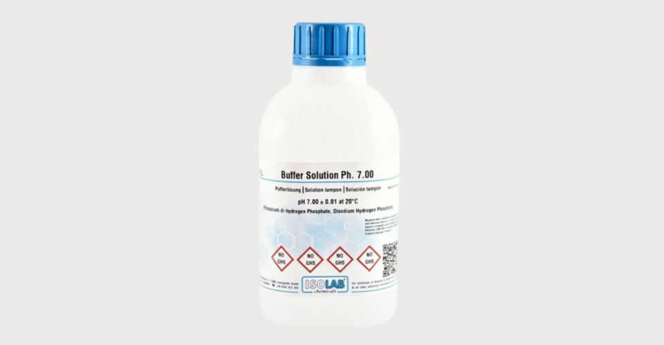 ISOLAB 908.B07.1000 tampon çözelti pH 7,00 ± 0,01 20°C'de