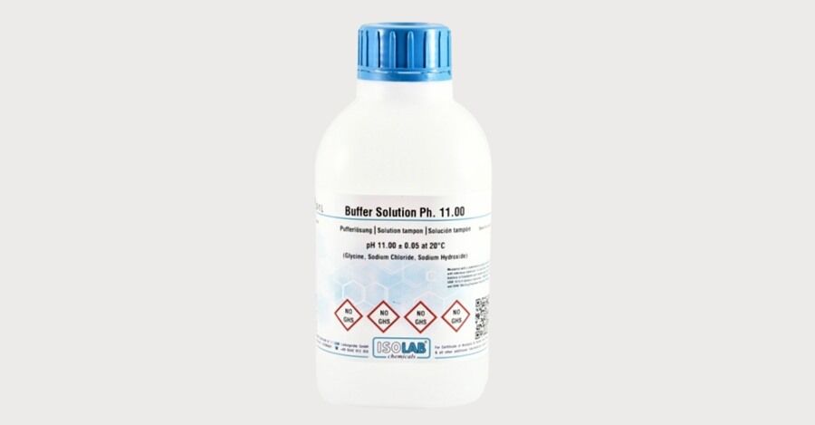 ISOLAB 908.B11.1000 tampon çözelti pH'ı 20°C'de 11,00 ± 0,05