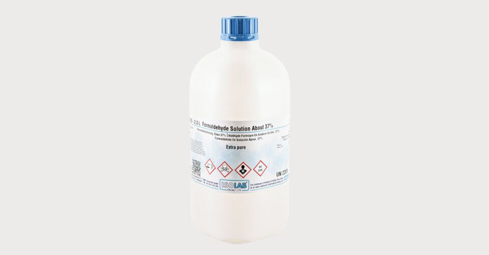 ISOLAB 923.012.2500 yaklaşık %37 $ formaldehit çözeltisi, ekstra saf Cas No = 50-00-0