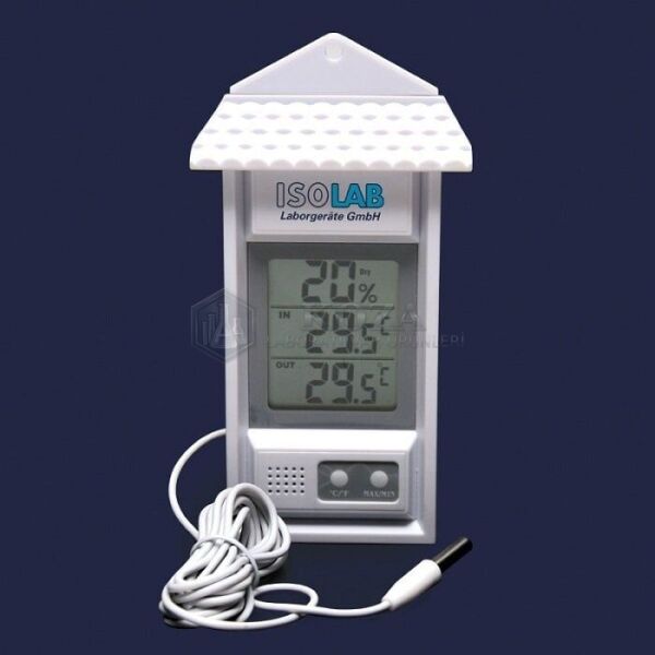 ISOLAB 059.03.004 termometre - maximum/minimum - nem (1 adet)