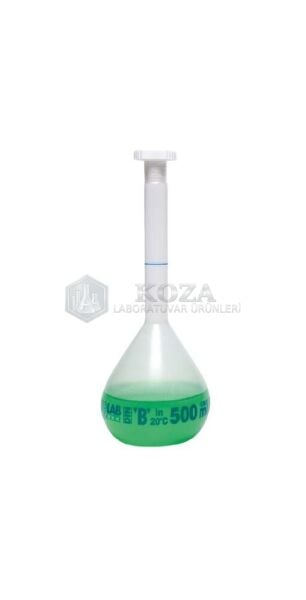 ISOLAB 014.03.901 balon joje - P.P - şeffaf - B kalite - mavi skala - 1000 ml - NS 24/29 (1 adet )