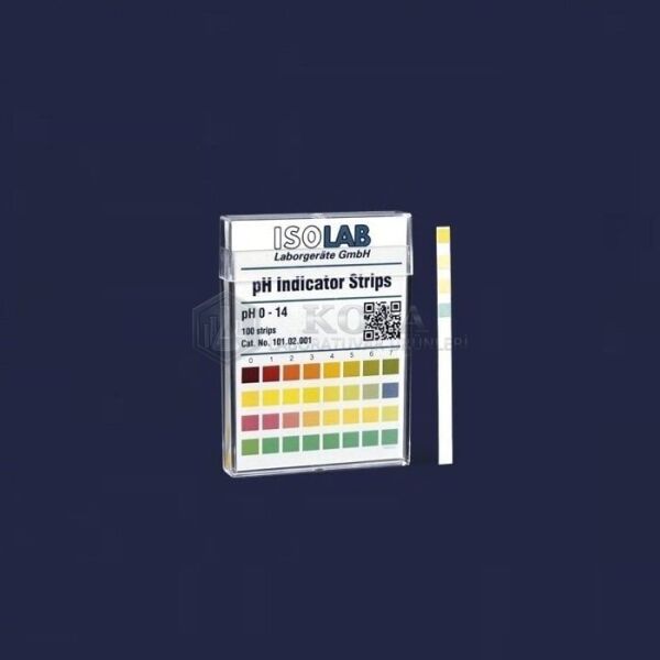 ISOLAB 101.02.001 pH indikatörü - 0,0 - 14,0 pH - ISOLAB (100 çubuk)