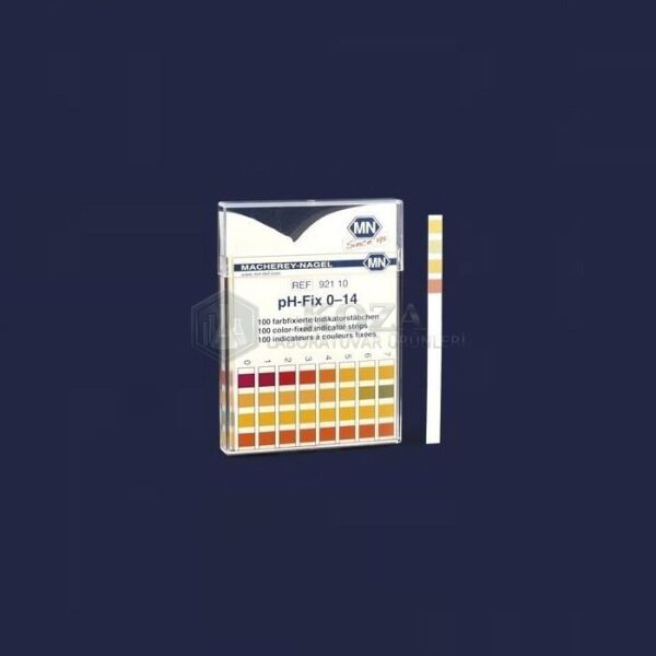 ISOLAB 101.02.003 pH indikatörü - 0,0 - 14,0 pH - M&N (100 çubuk)