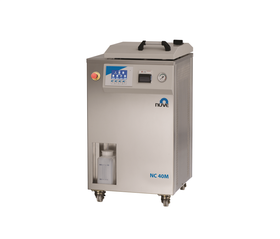 Nüve NC 40M Dikey Tip Buharlı Sterilizatör / Otoklav  | 42 L | 105°C - 135°C