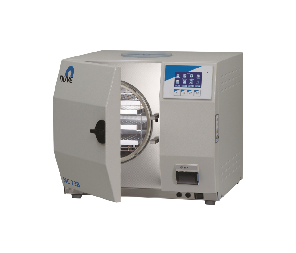 Nüve NC 23B Masa Üstü Buharlı Sterilizator / Otoklav | 23 L | 121°C ve 134°C