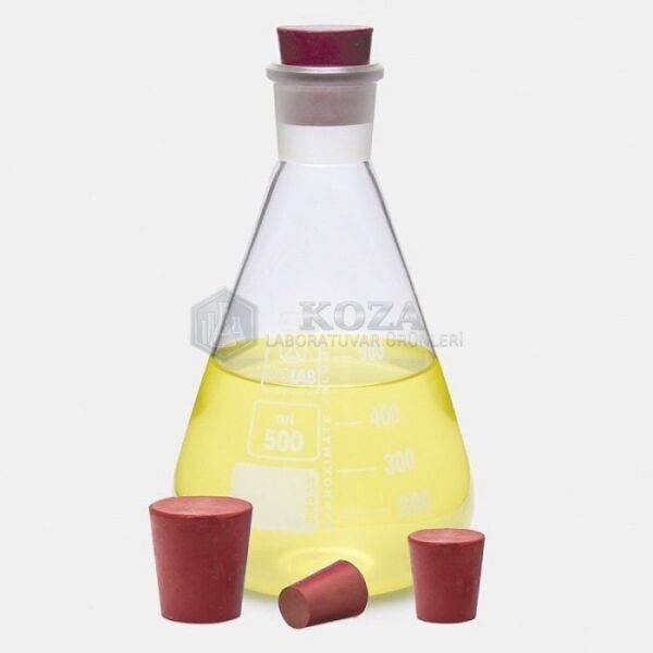 ISOLAB 051.20.003 tıpa - kauçuk - 8,0 x 12,0 mm çap - 20 mm H (10 adet )