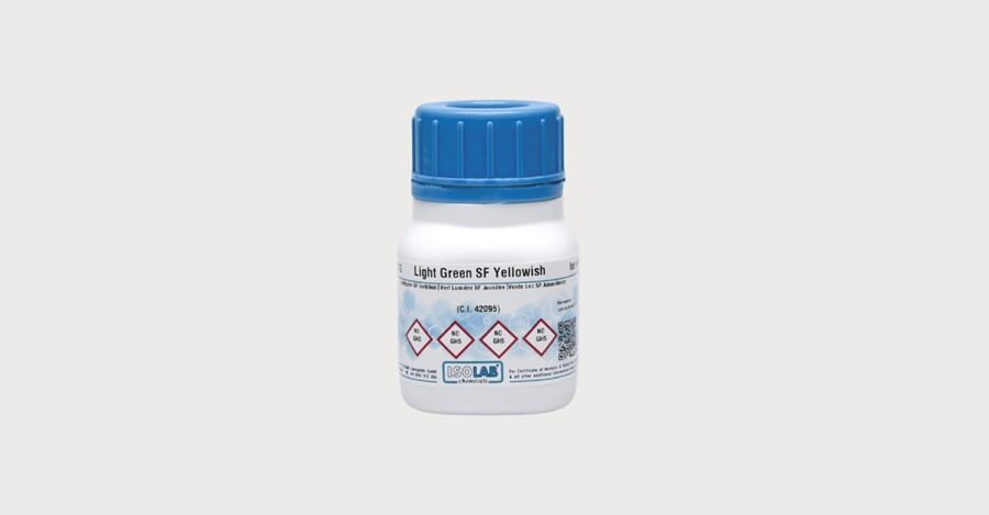 ISOLAB 943.D01.0050 Açık yeşil, sarımsı (c.ı. 42095) mikroskopi için Cas No = 5141-20-8