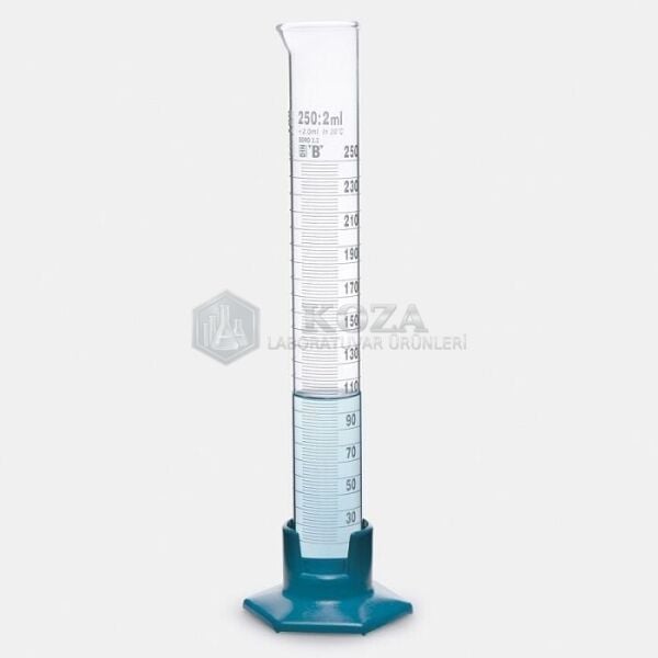 ISOLAB 016.07.901 mezür - uzun form - P.P tabanlı - B kalite - grup sertifikalı - beyaz skala - 1000 ml (2 adet )