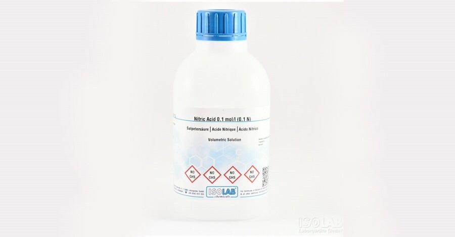 ISOLAB 951.04V.1000 nitrik asit 0,1 mol/l (0,1n) Cas No = 7697-37-2