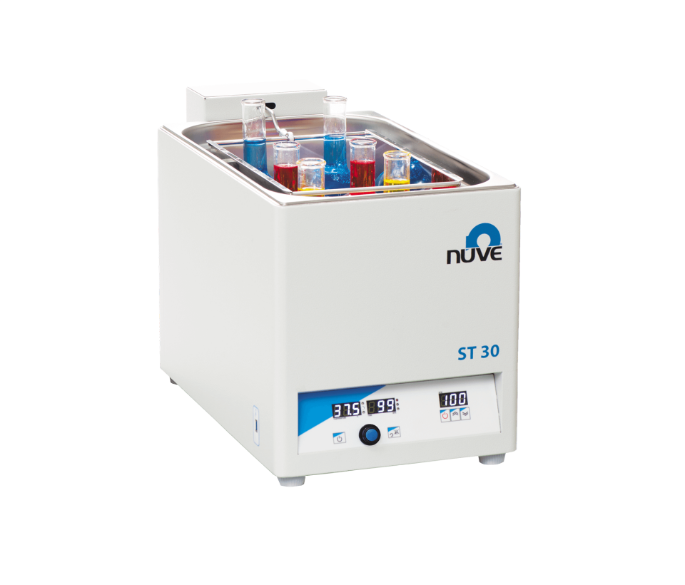 Nüve ST 30 Çalkalamalı Su Banyosu | 30 L | 20-250 Rpm | Ortam sıcaklığı + 5°C / 99,9°C