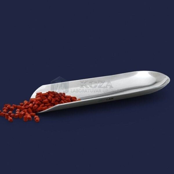 ISOLAB 037.04.001 tartım kaşığı - paslanmaz çelik - uzunluk 85 mm (1 adet)