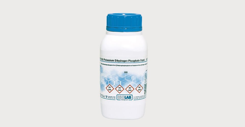 ISOLAB 960.066.1000 potasyum dihidrojen fosfat $ ≥ %99.5 analiz için kristal. Cas No = 7778-77-0