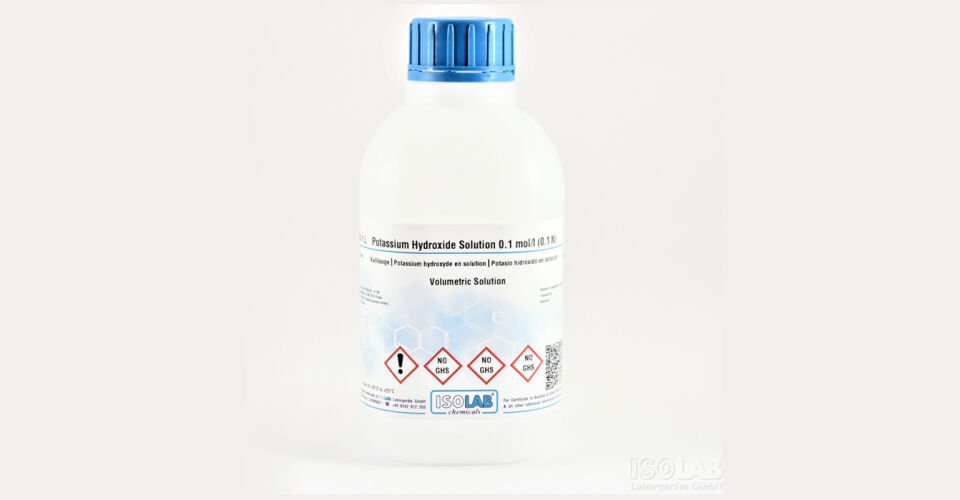 ISOLAB 960.18V.1000 potasyum hidroksit çözeltisi 0,1 mol/l (0,1n) Cas No = 1310-58-3