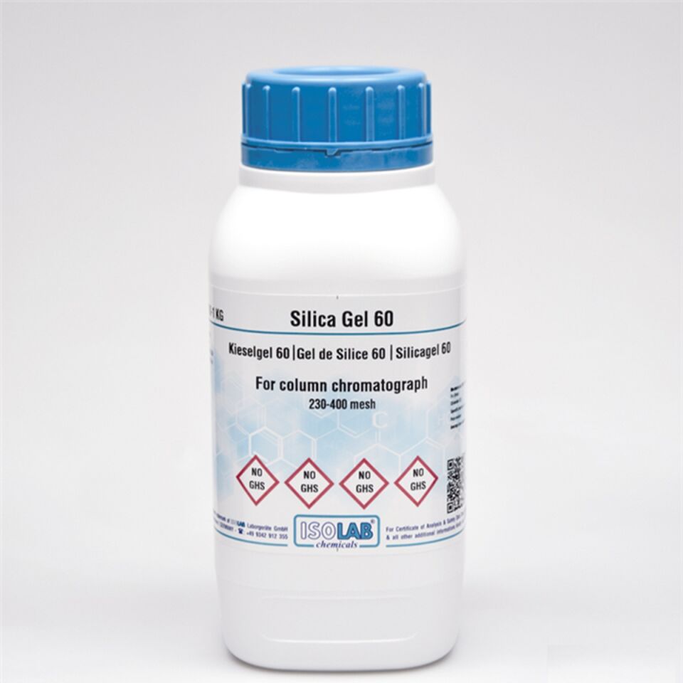 ISOLAB 968.029.1000 Sılıca Gel 60, kolon kromatografisi için, 230-400 mesh
