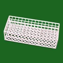 LP Italiana L188012 Tüp Sporu, Ekonomik, Kare Delikli, Plastik PS, 17 mm, 60 Delikli, Beyaz  Ambalaj: 1 Ad.